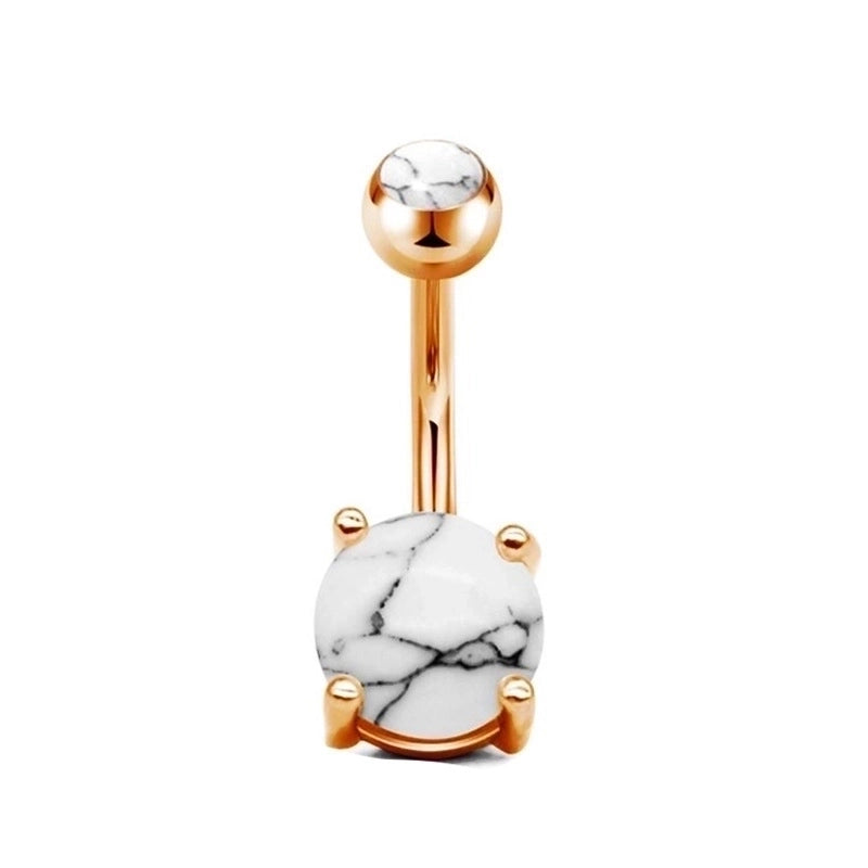 Minimalist Geometric Stainless Steel Plating Belly Ring 1 Piece