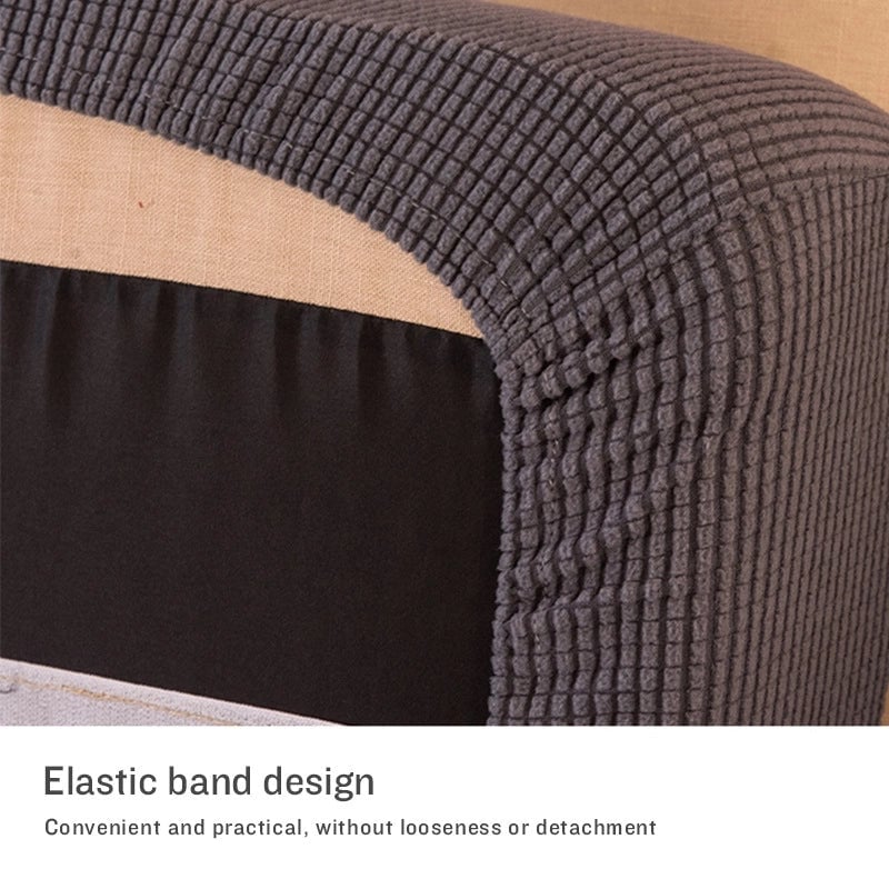 Simple Sofa Cushion Cover Household Solid Color Jacquard Knitted Elastic Sofa Cushion All-inclusive Sofa Cushion Protective Cover