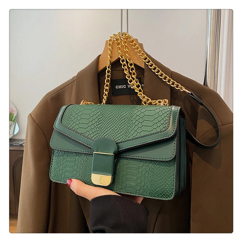 Women's Small All Seasons Pu Leather Solid Color Basic Square Flip Cover Shoulder Bag