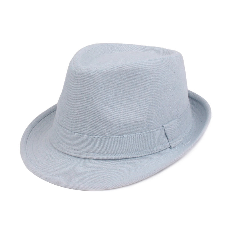 Denim Jazz Hat Men's Topper Hat Retro Old Hat Artistic Youth Topper Hat Hat