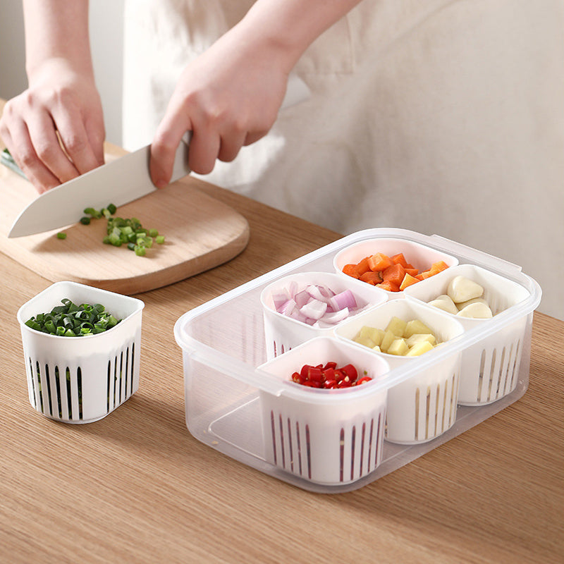 6X PORTIONS REFRIGERATOR STORAGE BOX