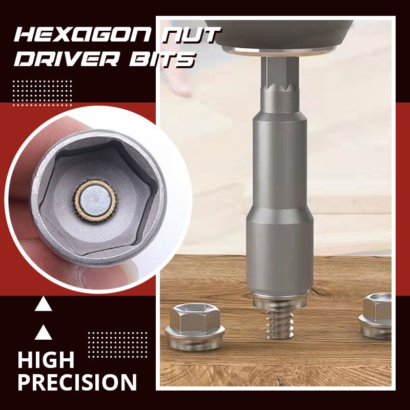 5pcs Magnetic Hexagon Nut Driver Bits