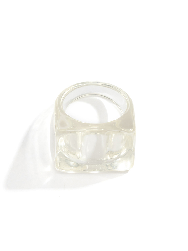 Stylish Resin 8 Colors Geometric Ring