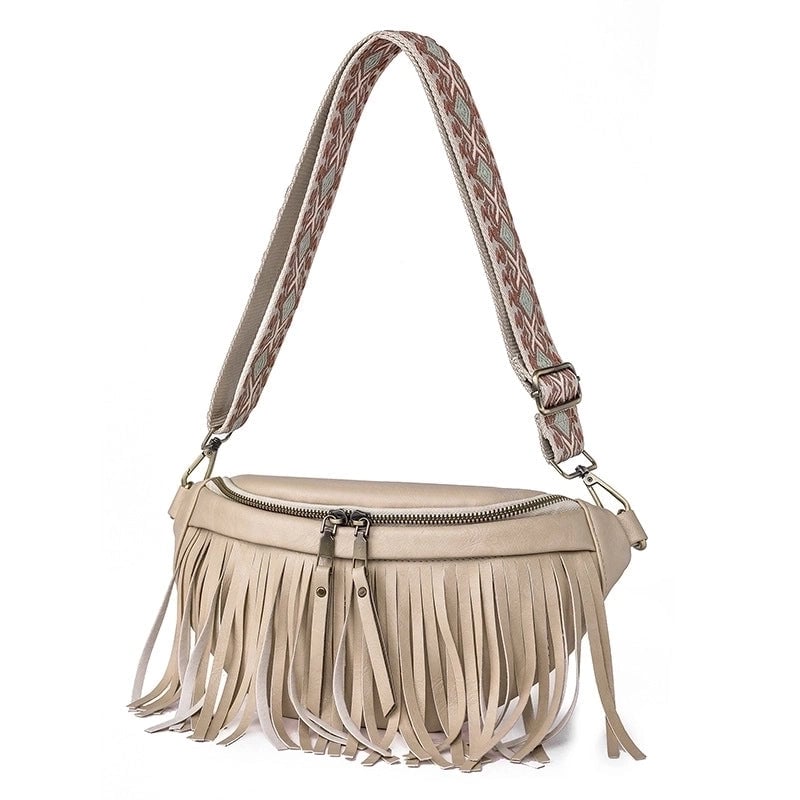 Women's Small Pu Leather Solid Color Vintage Style Shell Zipper Shoulder Bag Crossbody Bag Fanny Pack