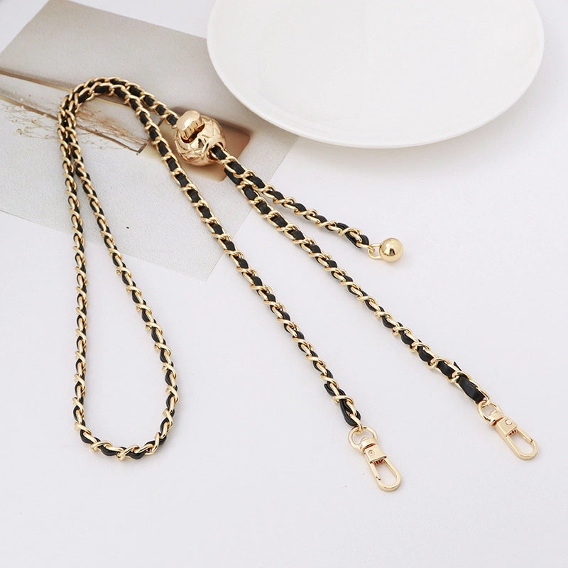 Alloy Solid Color Bag Chain Bag Straps