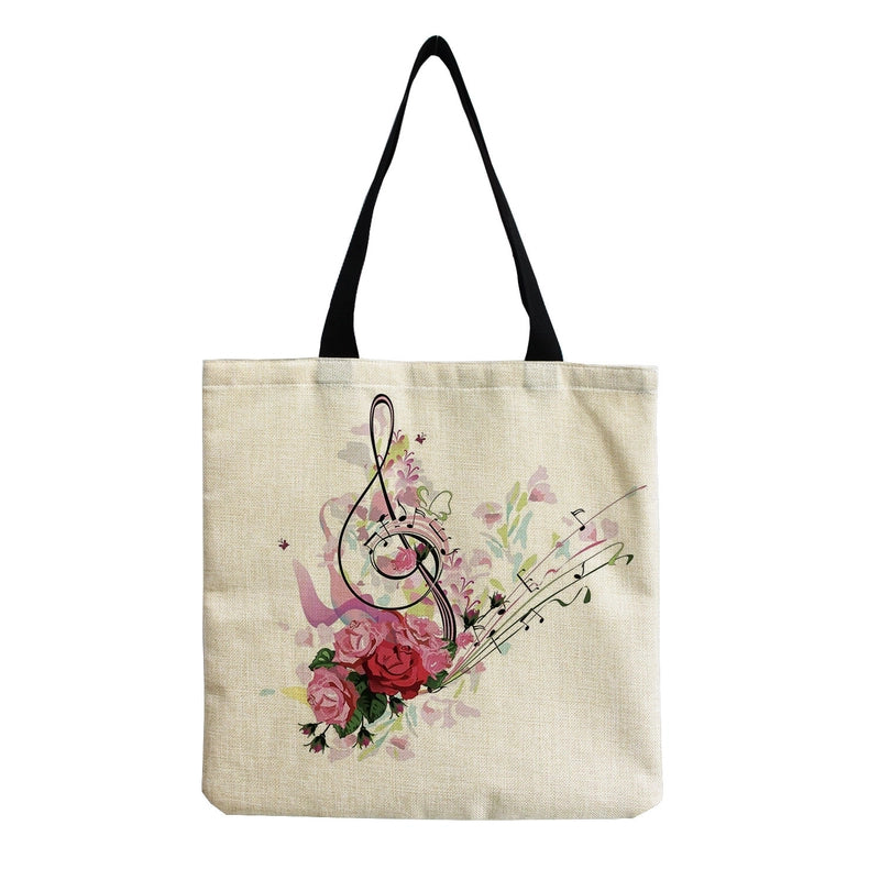 Source Piano Printed Casual Bag Harajuku Style Fashion Shoulder Bag Student Large Capacity Handbag