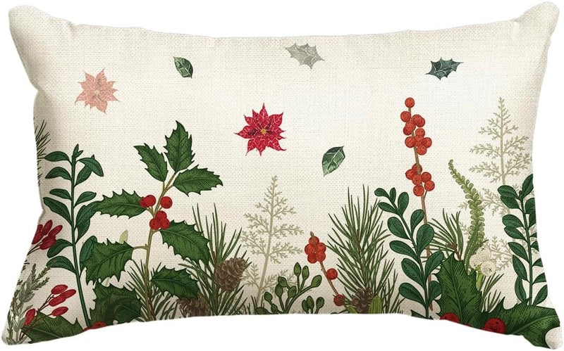 Christmas Vacation Letter Linen Pillow Cases Couch & Sofa Decor