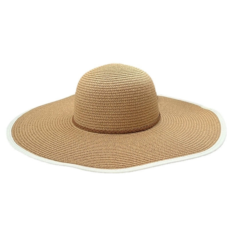 Straw Straw Hat Women's Beach Beach Travel Sunshade Hat Holiday Sun Hat Summer  Sun Hat