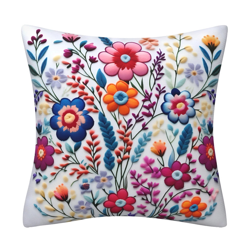 Elegant Classical Minimalist Floral Polyester Pillow Cases Couch & Sofa Decor