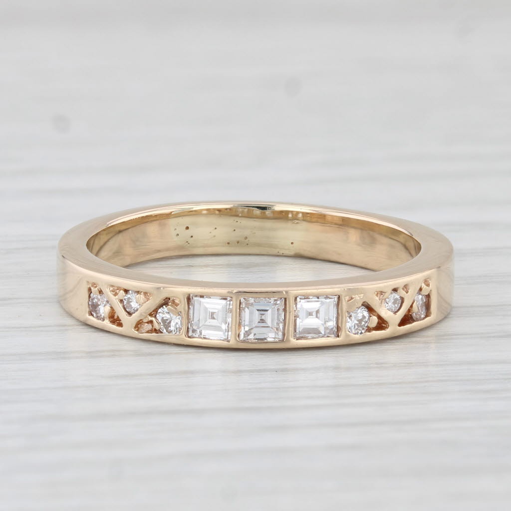 0.50ctw Diamond Wedding Band 14k Yellow Gold Size 9.25-9.5 Ring