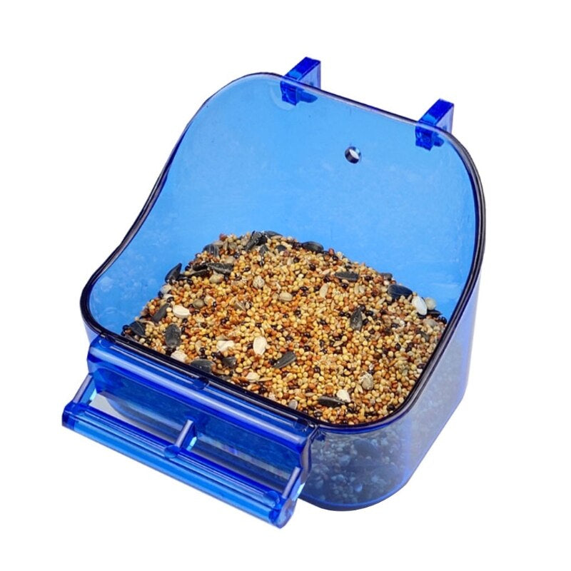 Transparent Bird Food Tray Box