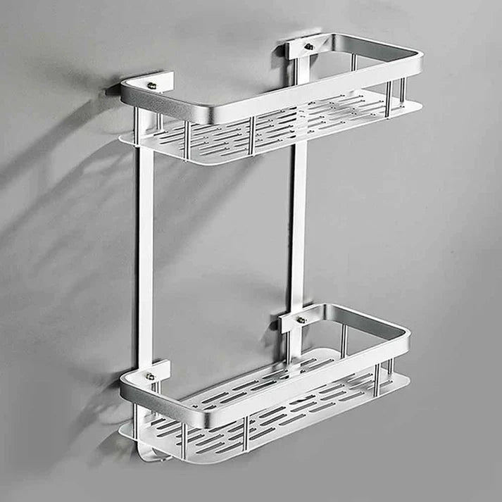 Aluminium 2 Layer Bathroom Shelf