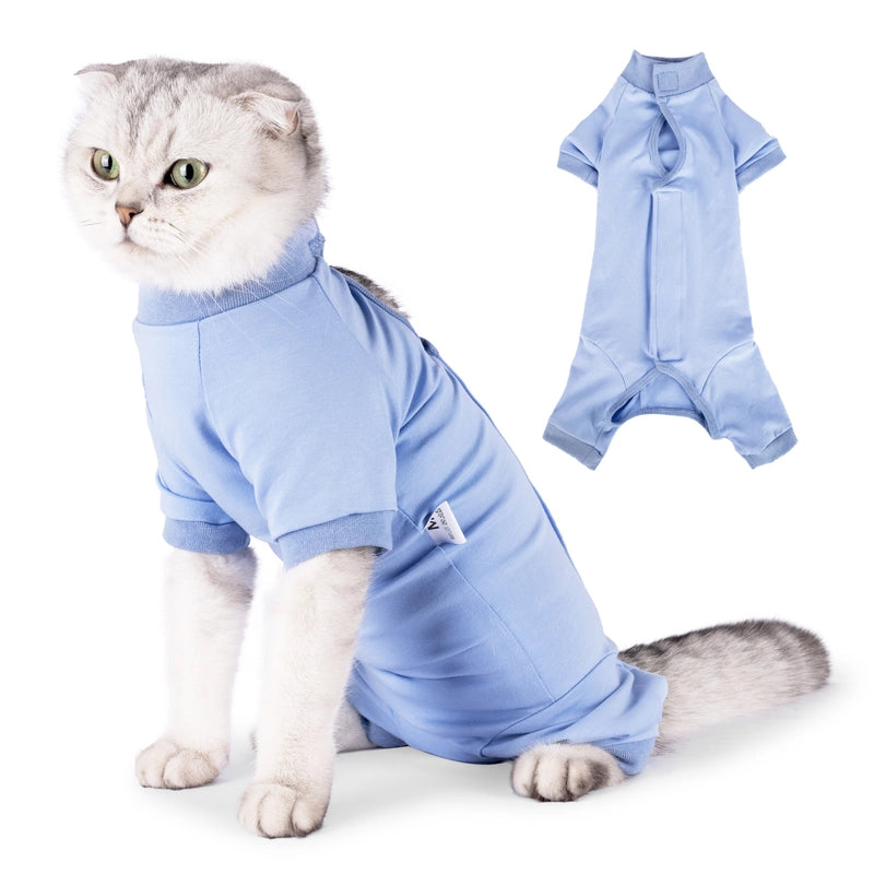 New Pet Clothes Cat Sterilization Clothes Post-operation Recovery Female Cat Weaning Clothes Fully Surrounded Easy To Wear Off Cat Clothes