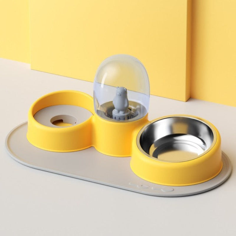Cute Cartoon Stainless Steel Dog Bowl