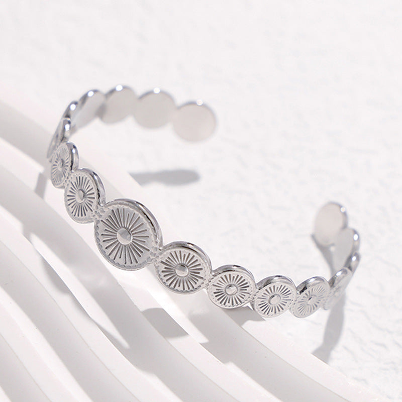 Round Stainless Steel Electroplating Bangles