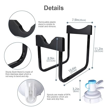 Water Bottle Dispenser Stand . Portable Water Bottle Dispenser Stand with Faucet