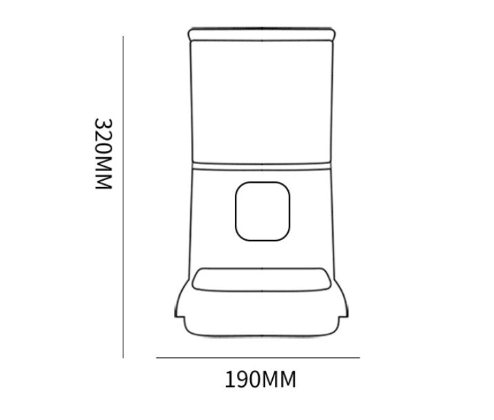 Smart WiFi Automatic Cat Feeder – 6L with mobile App Control
