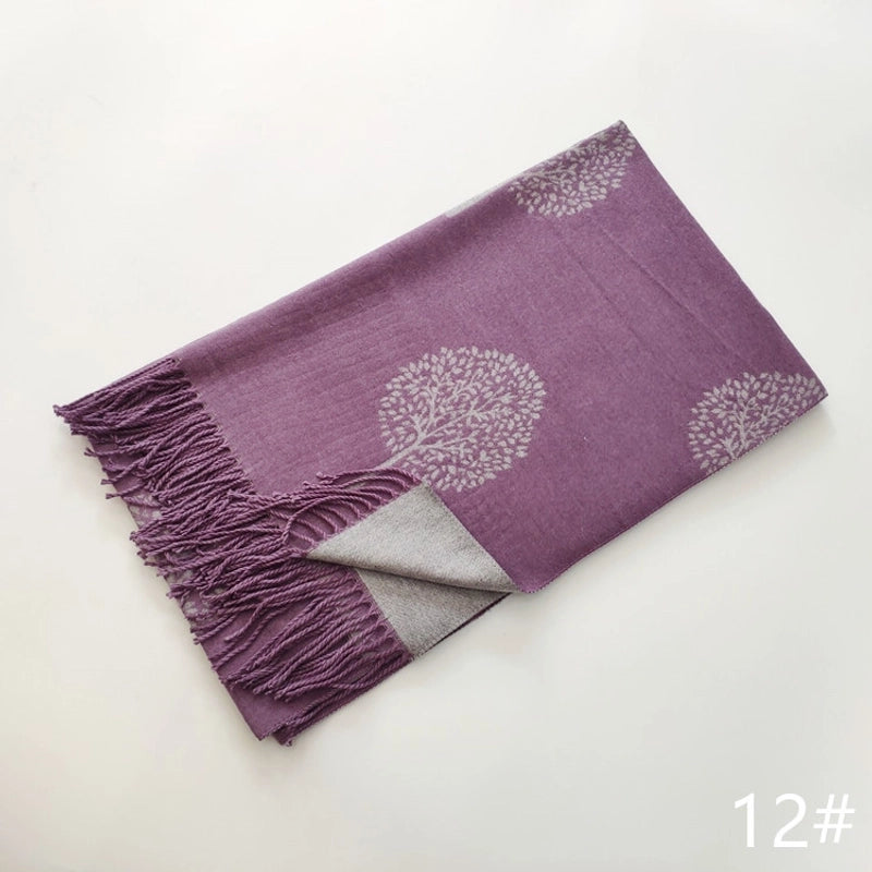 Women's Cute Sweet Printing Imitation Cashmere Polyester Scarf