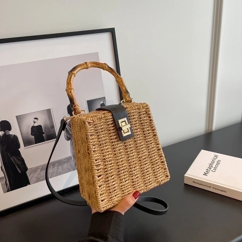 Women's Small Spring&summer Straw Vintage Style Handbag