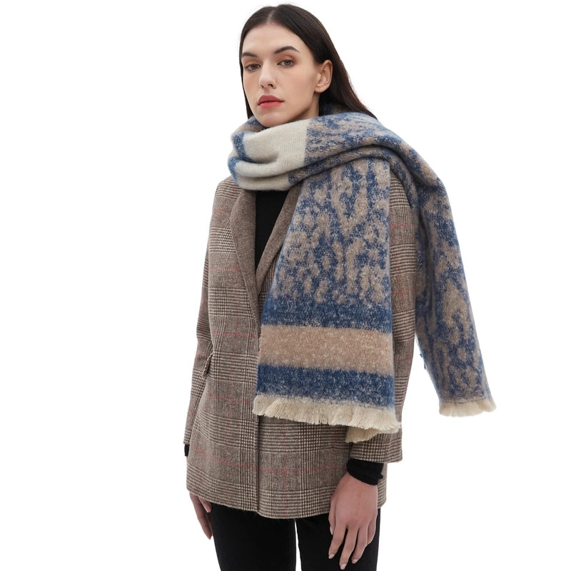 Unisex Casual Minimalist Leopard Polyester Scarf