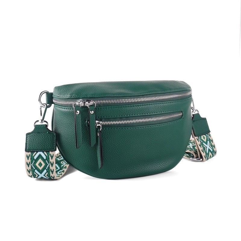 Women's Streetwear Solid Color Pu Leather Waist Bags