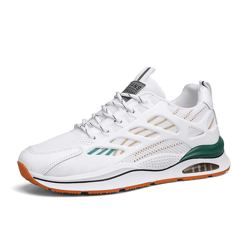 West Tenis Breathable Mesh Leather Sport Sneakers