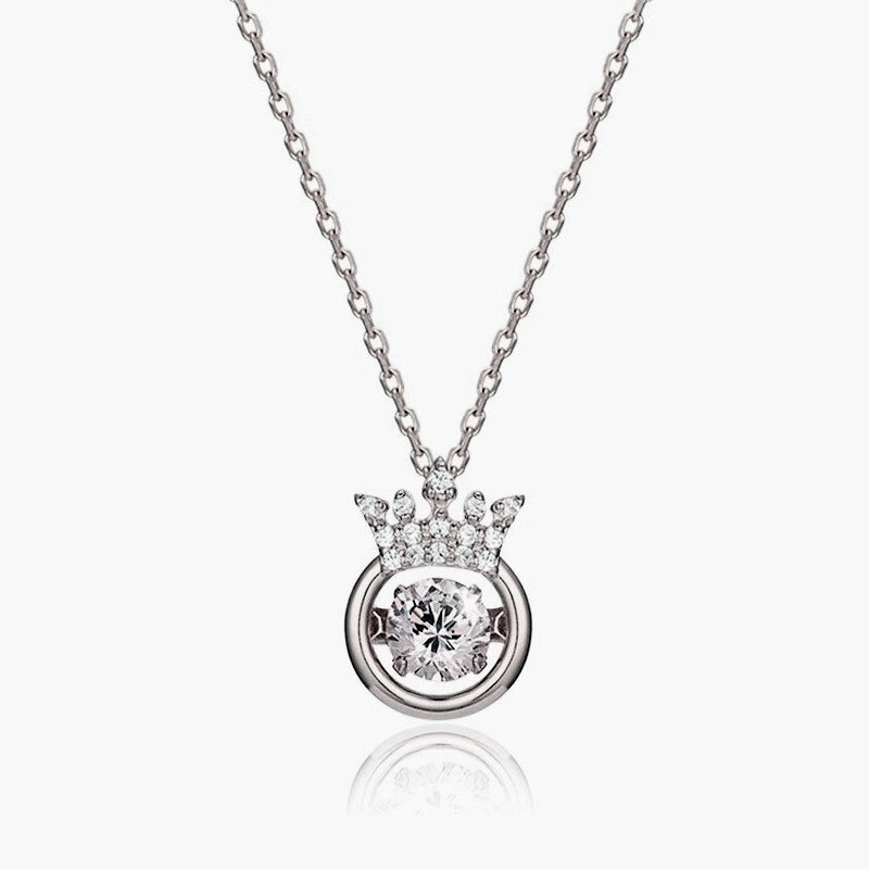 Minimalist Bear Titanium Steel Copper Plating Inlay Zircon Pendant Necklace