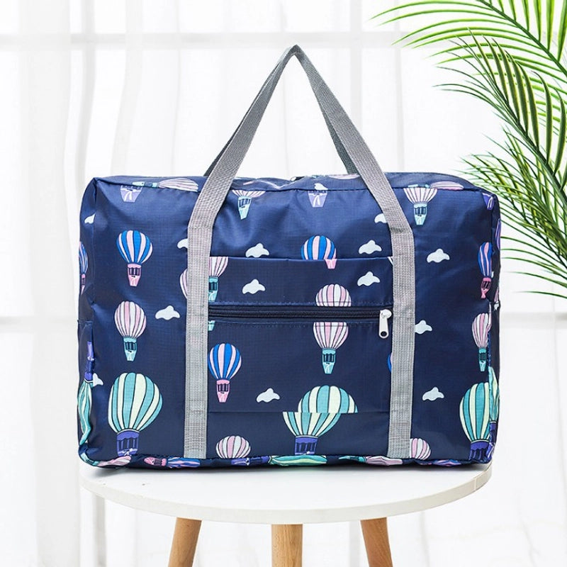 Travel Handbag Luggage Travel Storage Bag Large Capacity Shoulder Bag Waterproof Folding Bag Set Tie Rod For Hair