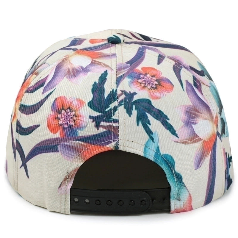 Women's Minimalist Heart Shape Feather Flower Flat Eaves Baseball Cap