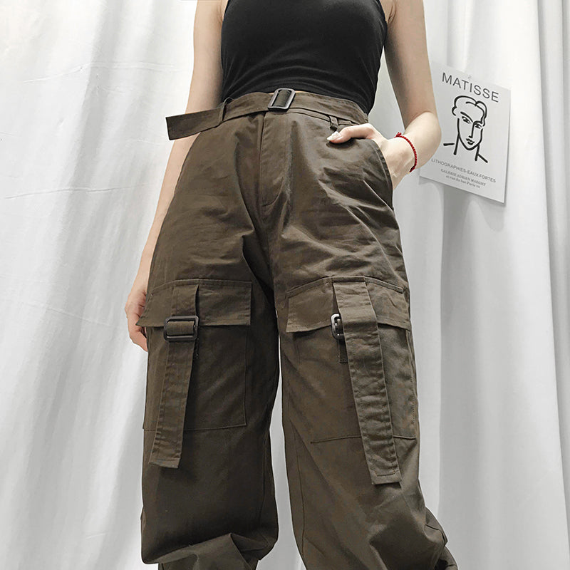 Ulzzang brown pant KF81893