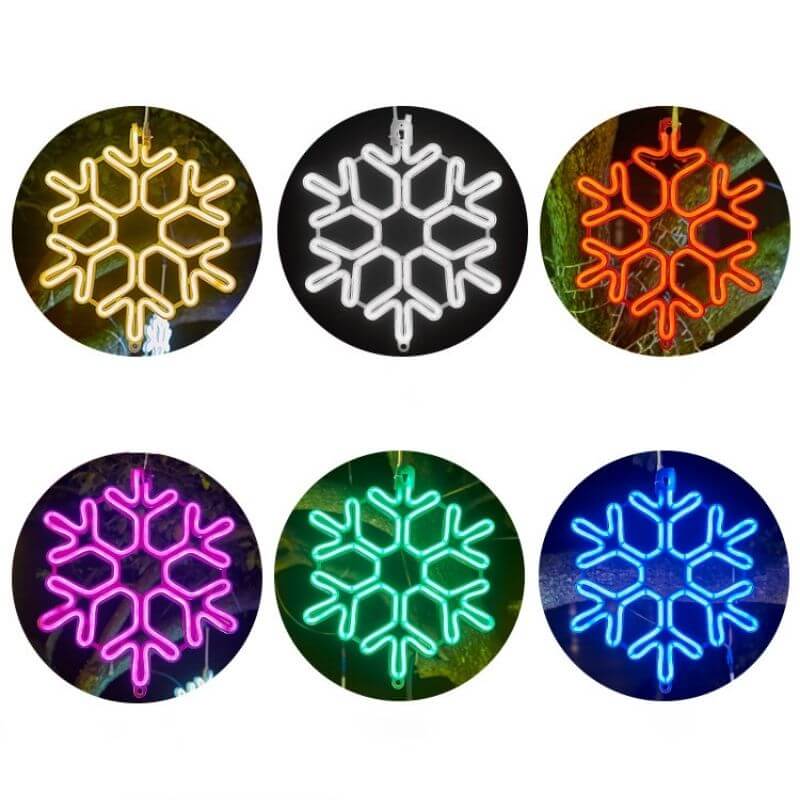 Christmas LED Snowflake Waterproof Decoration Hanging Light