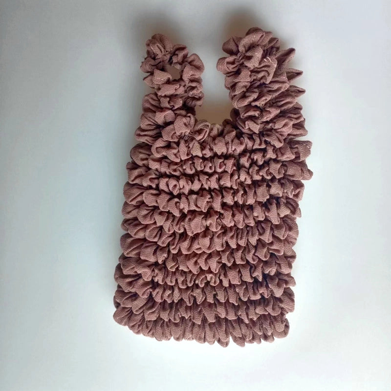 Casual Solid Color Chiffon Shopping Bags