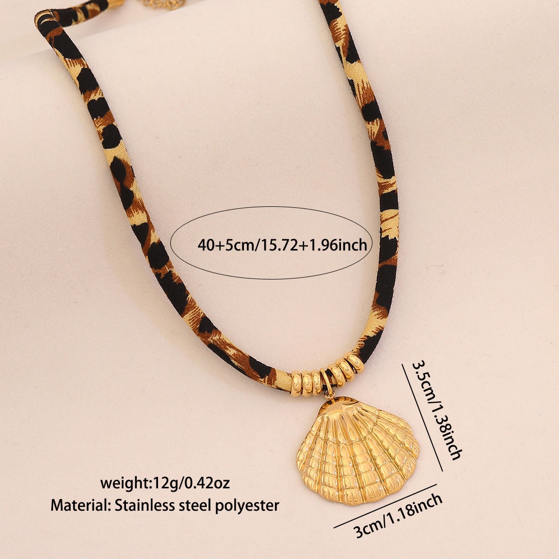 Leopard Braided Stainless Steel Necklace Love Sun Butterfly Pendant Necklace Exaggerated N1583