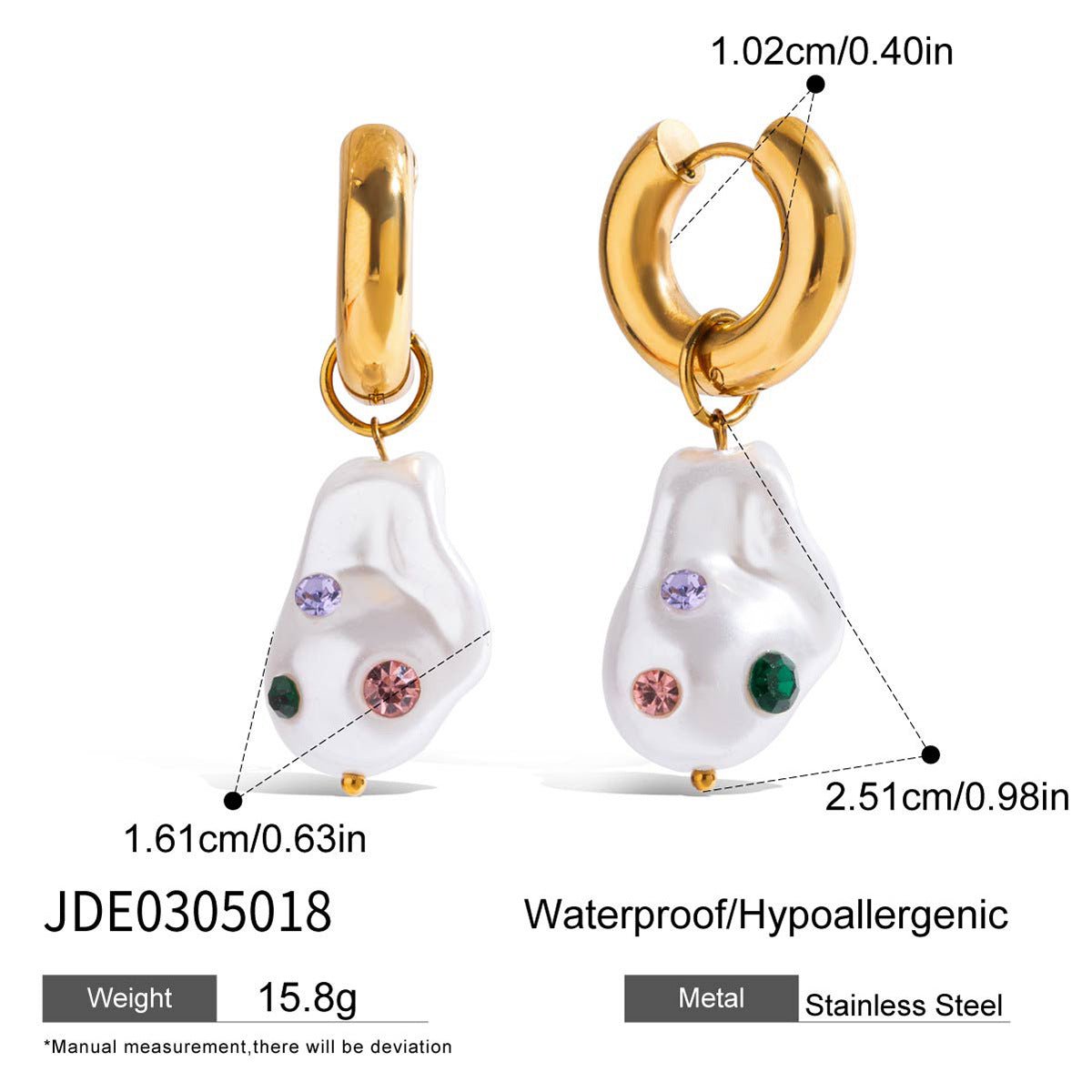 Titanium Steel Earrings Earrings Exaggerated Earrings Stainless Steel Earrings