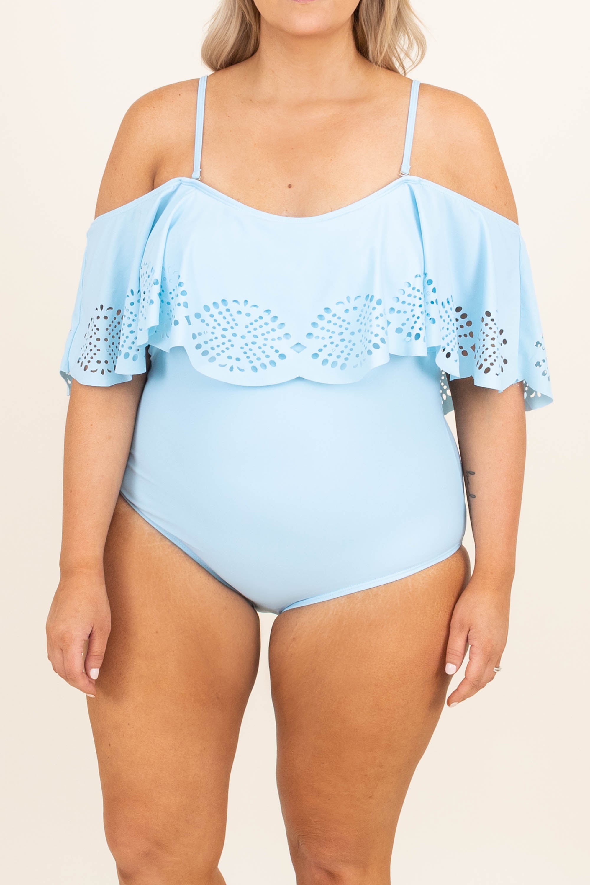 Sunrise and Shine Swimsuit. Cornflower Blue