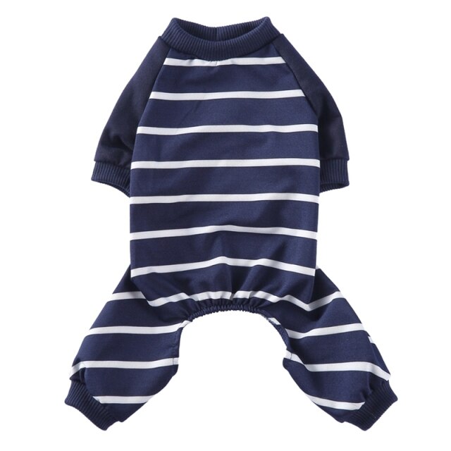 Striped Cotton Dog Clothes