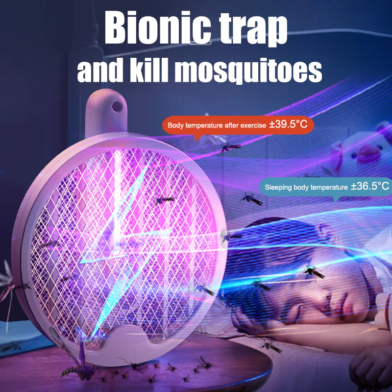 🎉Summer Sale🎉4-in-1 Foldable Mosquito Racket