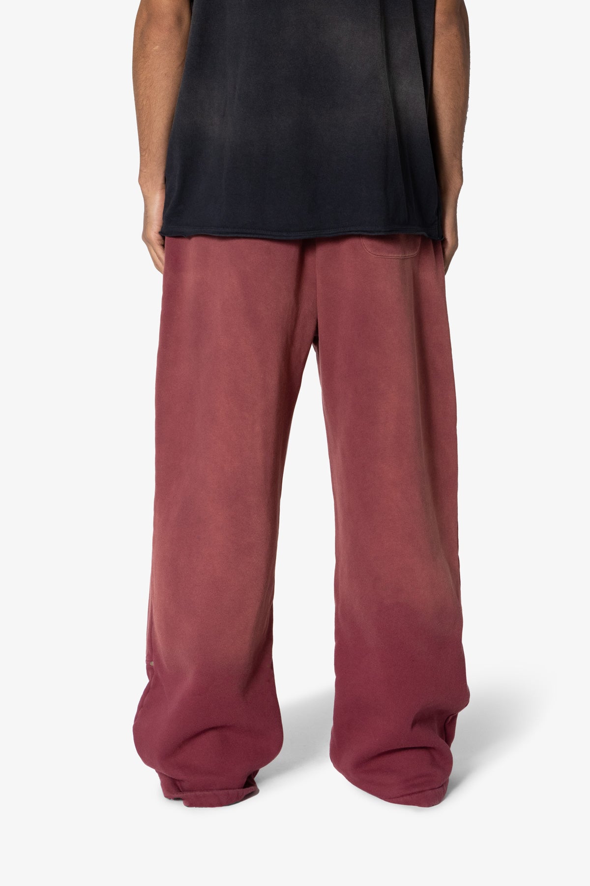 West Double Knee Sweatpants - Red