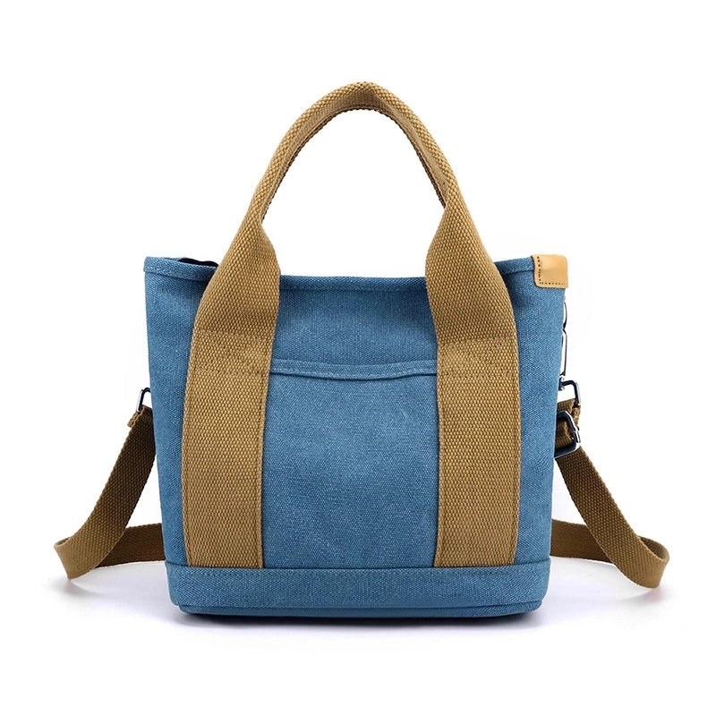 Women's Medium All Seasons Canvas Vintage Style Handbag Tote Bag