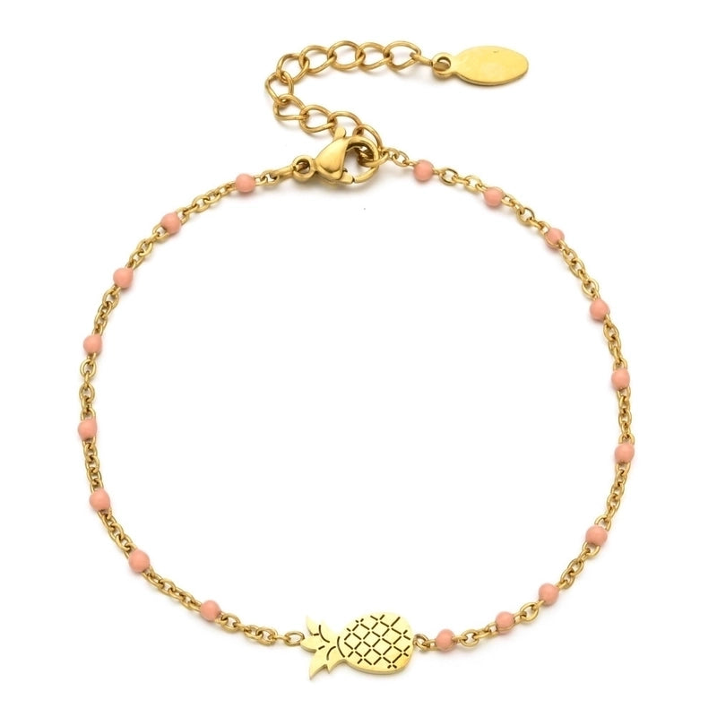 Modern Style Eye Titanium Steel Enamel Bracelets