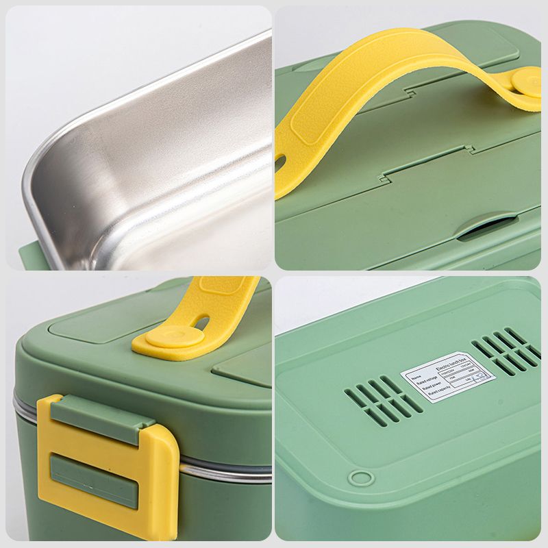 Pousbo® Stainless Steel Electric Heating Bento Lunch Box