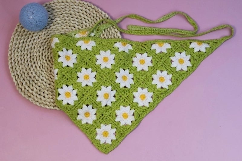 2 Pieces Unisex Vacation Pastoral Geometric Plaid Flower Cloth 1 Piece