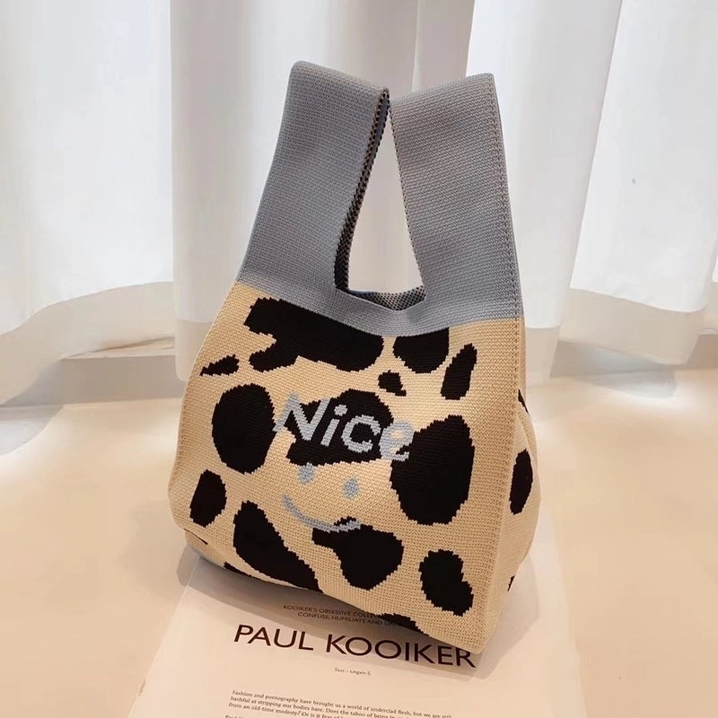 Women's Small All Seasons Polyester Animal Cute Square Open Handbag