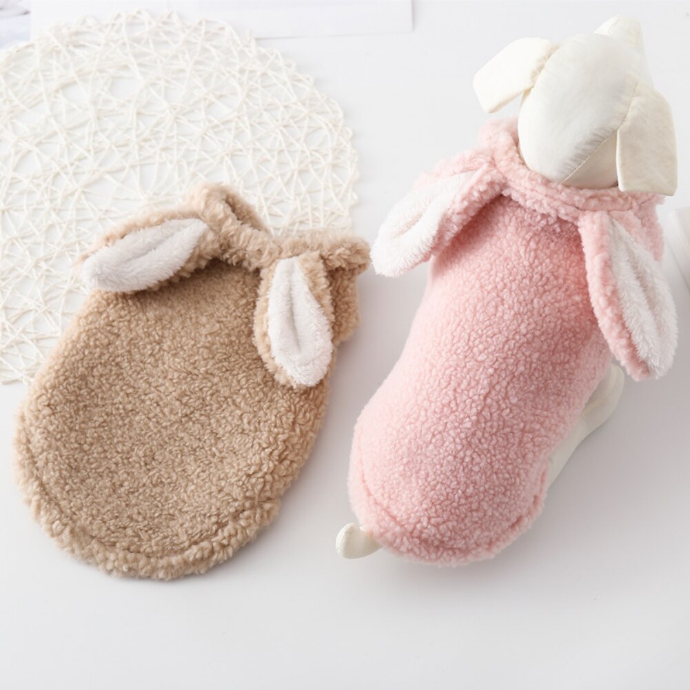 Rabbit Ears Fleece Puppy Hooded Coat