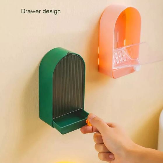 Creative Soap Box Wall-Mounted Drain Soap Holder