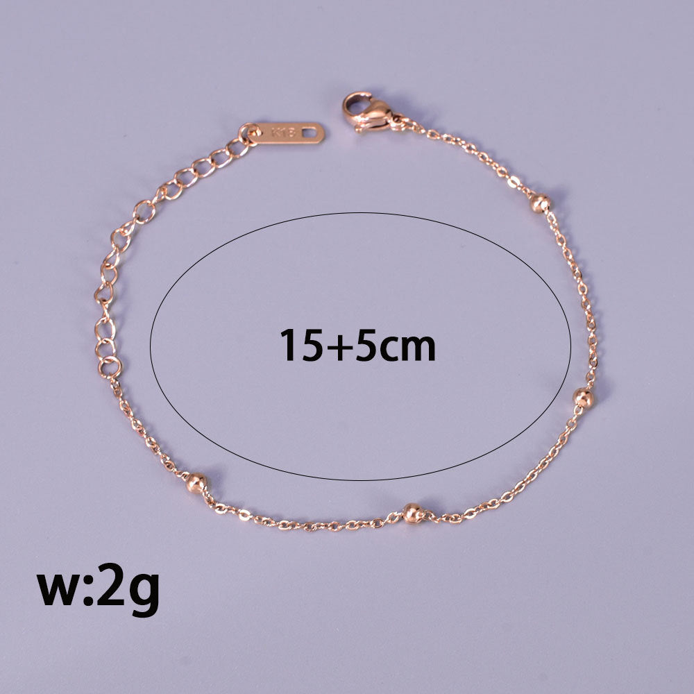 Unisex Heart Anklets