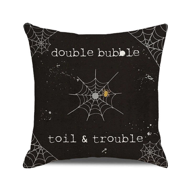 Halloween Retro Punk Palm Skull Cotton Pillow Cases Couch & Sofa Decor