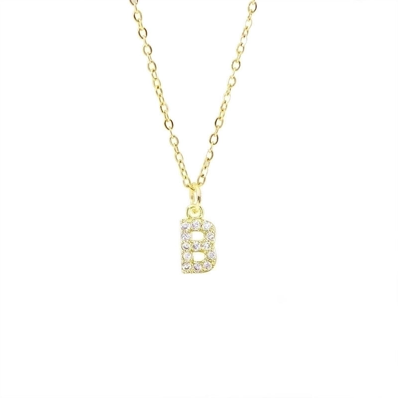 Titanium Steel Copper Streetwear Plating Inlay Letter Zircon Pendant Necklace