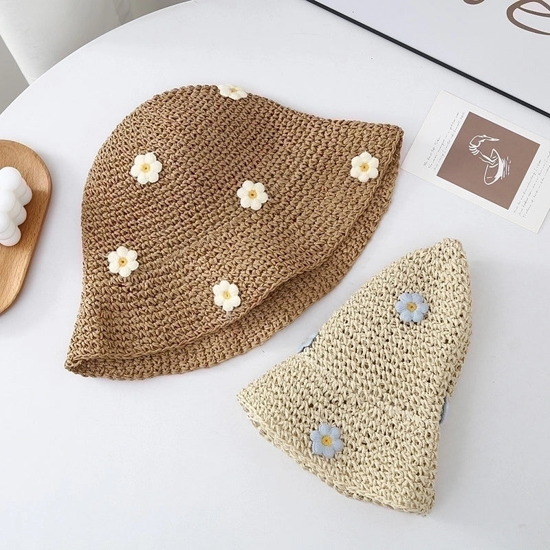 Women's Lady Flower Big Eaves Bucket Hat