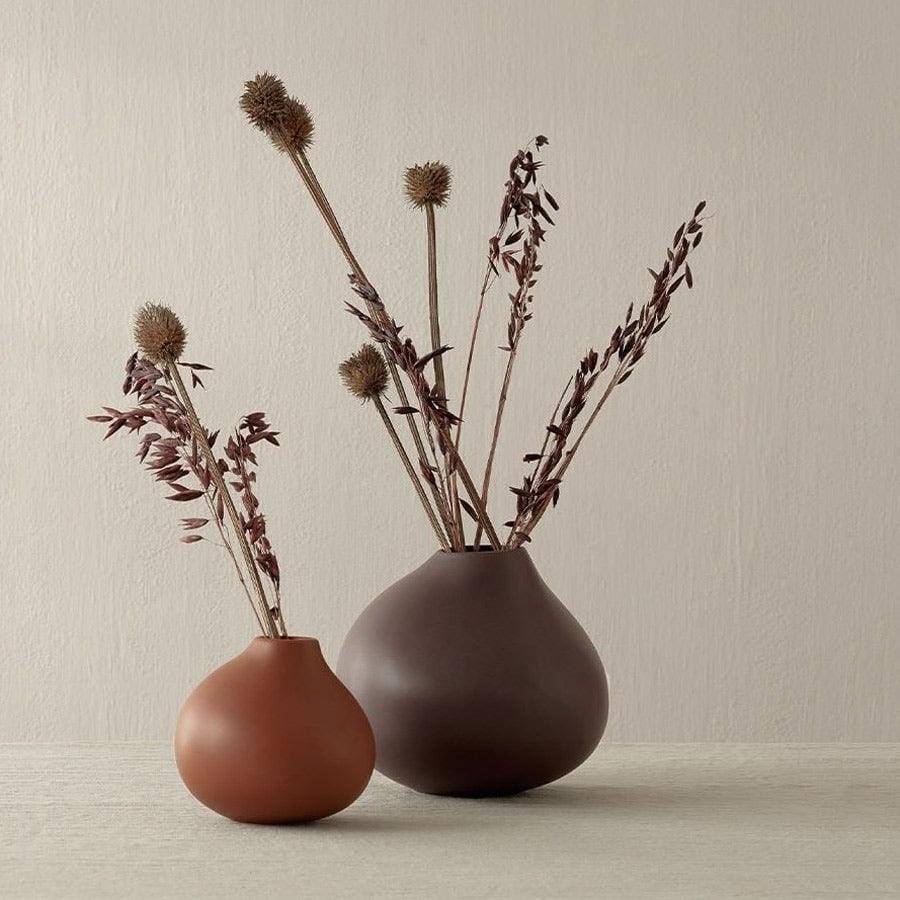 Calabash Vase Medium - Mocha Brown